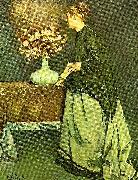 Alfred Stevens autumn flowers oil on canvas